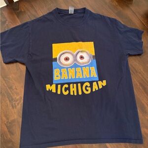Michigan Navy Minion Graphic T-Shirt